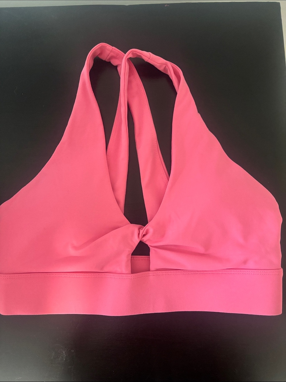 HALARA Pink Twist-Front Sports Bra